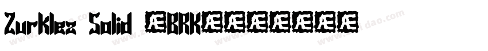 Zurklez Solid (BRK)字体转换